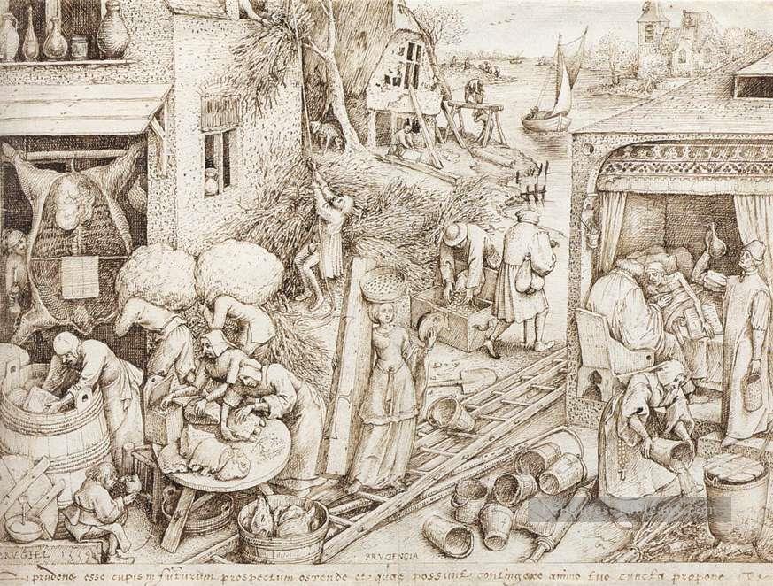 Prudence flamand Renaissance paysan Pieter Bruegel l’Ancien Peintures à l'huile